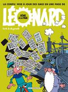 Couverture du livre « Léonard : génie à la page ; la compil' mise à jour des gags » de Bob De Groot et Turk aux éditions Lombard