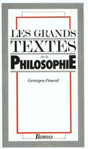 Couverture du livre « Pascal gds textes philo » de Annie Pascal aux éditions Bordas