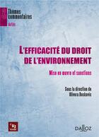 Couverture du livre « L'efficacité du droit de l'environnement ; mise en oeuvre et sanctions » de Olivera Boskovic aux éditions Dalloz
