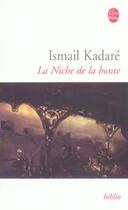 Couverture du livre « La niche de la honte » de Ismael Kadare aux éditions Le Livre De Poche