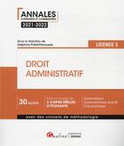 Couverture du livre « Droit administratif : licence 2 (5e édition) » de Delphine Pollet-Panoussis aux éditions Gualino