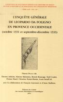 Couverture du livre « Enquete generale de leopardo da foligno vol 6 » de Thierry Pecout aux éditions Cths Edition