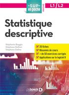 Couverture du livre « Sup en poche ; psychologie L1/L2 ; statistique descriptive » de Stephanie Baggio et Stephane Deline et Stephanie Rothen aux éditions De Boeck Superieur