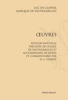 Couverture du livre « Oeuvres » de Luc De Clapier aux éditions Slatkine Reprints