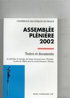 Couverture du livre « Assemblée plénière 2002 » de Conf Eveques Franc aux éditions Cerf
