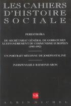 Couverture du livre « N 26 - perestroika du secretariat general de gorbatchev a l'effondrement du communisme... - les cah » de  aux éditions Albin Michel