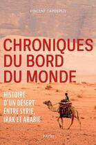 Couverture du livre « Chroniques du bord du monde ; histoire d'un désert de Damas à Palmyre » de Vincent Capdepuy aux éditions Payot