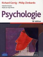 Couverture du livre « Psychologie (18è édition) » de Serge Nicolas aux éditions Pearson