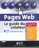 Couverture du livre « Pages Web ; Le Guide Du Createur » de David Crowder et Rhonda Crowder aux éditions Osman Eyrolles Multimedia