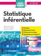 Couverture du livre « Sup en poche ; statistique inférentielle » de Stephanie Baggio et Stephane Rothen et Stephane Deline aux éditions De Boeck Superieur