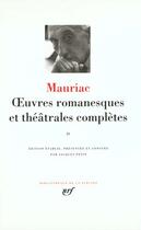 Couverture du livre « Oeuvres romanesques et théâtrales complètes Tome 4 » de Francois Mauriac aux éditions Gallimard