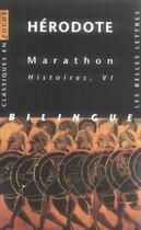 Couverture du livre « Marathon ; histoires Tome 4 » de Herodote aux éditions Belles Lettres