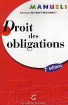 Couverture du livre « Droit des obligations (2e édition) » de Renault-Brahinsky C. aux éditions Gualino