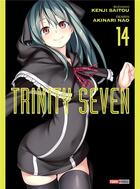 Couverture du livre « Trinity Seven Tome 14 » de Kenji Saito et Akinari Nao aux éditions Panini