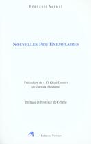 Couverture du livre « Nouvelles peu exemplaires » de Vernet aux éditions Tiresias