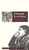 Couverture du livre « Éthique et écriture t.2 » de Bessa Myftiu aux éditions Ovadia