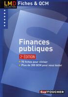 Couverture du livre « Finances publiques (2e édition) » de Xavier Cabannes aux éditions Foucher