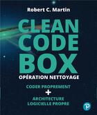 Couverture du livre « Clean code box, opération nettoyage » de Robert C. Martin aux éditions Pearson