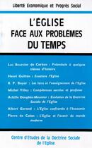 Couverture du livre « L'Eglise face aux problèmes du temps » de C.E.D.S.E. aux éditions Nel