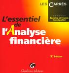 Couverture du livre « Essentiel de l'analyse financiere (l') » de Grandguillot/Grandgu aux éditions Gualino