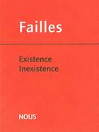 Couverture du livre « Revue failles t.3 » de  aux éditions Nous