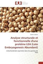 Couverture du livre « Analyse structurale et fonctionnelle d'une proteine lea (late embryogenesis abundant) - mitochondria » de Tolleter Dimitri aux éditions Editions Universitaires Europeennes