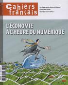 Couverture du livre « Cahiers français Tome 392 : l'économie à l'heure du numérique » de La Documentation Fra aux éditions Documentation Francaise