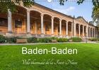 Couverture du livre « Baden baden ville thermale de la foret noire calendrier mural 2019 din a3 horizo - baden baden ville » de Feuerer Juergen aux éditions Calvendo