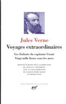 Couverture du livre « Les enfants du capitaine Grant ; vingt mille lieues sous les mers » de Jules Verne aux éditions Gallimard