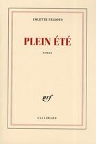 Couverture du livre « Plein été » de Colette Fellous aux éditions Gallimard
