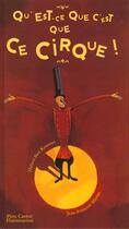 Couverture du livre « Qu'est-ce que c'est que ce cirque ! » de Hubert Ben Kemoun aux éditions Pere Castor