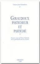 Couverture du livre « CAHIERS JEAN GIRAUDOUX Tome 27 » de Jean Giraudoux aux éditions Grasset