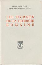 Couverture du livre « Les hymnes de la liturgie romaine » de Pierre Paris aux éditions Beauchesne