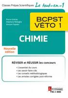 Couverture du livre « Chimie ; BCPST-véto 1 » de Vincent Tejedor et Pierre Grecias et Stephane Redoglia aux éditions Tec Et Doc
