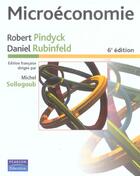 Couverture du livre « Microeconomie 6e edition (6e édition) » de Pindyck/Rubinfeld aux éditions Pearson