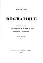 Couverture du livre « Dogmatique barth t.2 » de  aux éditions Labor Et Fides