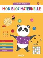 Couverture du livre « Mon bloc maternelle 5+ » de Malu Lenzi aux éditions Le Ballon