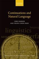 Couverture du livre « Continuations and Natural Language » de Shan Chung-Chieh aux éditions Oup Oxford
