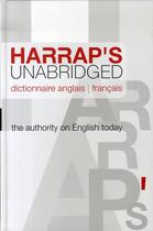 Couverture du livre « Harrap's unabridged ; dictionnaire anglais-français » de  aux éditions Harrap's