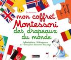 Couverture du livre « Mon coffret Montessori des drapeaux du monde » de Eve Herrmann aux éditions Nathan