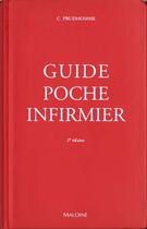Couverture du livre « Guide poche infirmier (2e édition) » de Christophe Prudhomme aux éditions Maloine