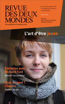 Couverture du livre « Revue Des Deux Mondes ; Mai 2014 ; L'Art D'Etre Jeune » de Revue Des Deux Mondes aux éditions Revue Des Deux Mondes