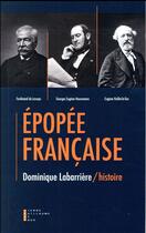 Couverture du livre « Épopéee française » de Dominique Labarriere aux éditions Pierre-guillaume De Roux