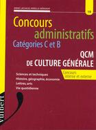 Couverture du livre « Qcm De Culture Generale N.19 » de Lachaud et Merignat aux éditions Vuibert