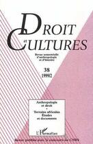 Couverture du livre « Anthropologie et droit » de  aux éditions L'harmattan