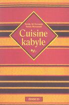 Couverture du livre « Cuisine kabyle » de Ait Ferroukh Farida aux éditions Edisud