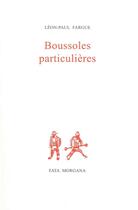 Couverture du livre « Boussoles particulières » de Leon-Paul Fargue aux éditions Fata Morgana