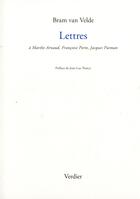Couverture du livre « Lettres » de Bram Van Velde aux éditions Verdier