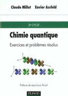 Couverture du livre « Problemes resolus chimie quantique » de Millot aux éditions Dunod