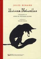 Couverture du livre « Histoires naturelles ; lithographies de Henri Toulouse-Lautrec » de Jules Renard aux éditions Puf
